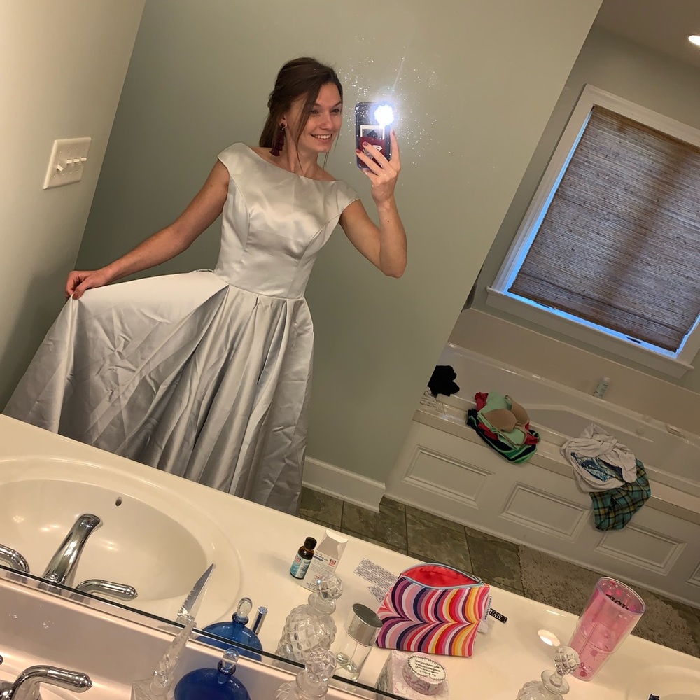 Silver Prom Dress